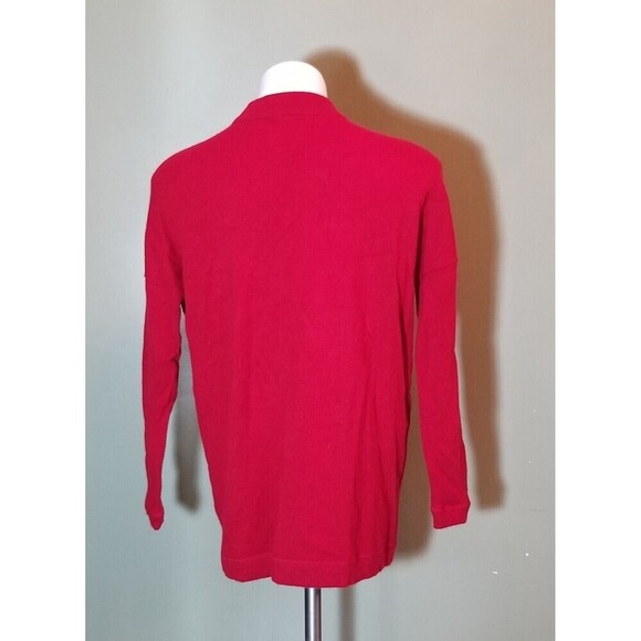 J Jill Womens Cashmere Long Sleeve Mock Neck Pullover Knit Sweater Red Size XS - Picture 3 of 8
